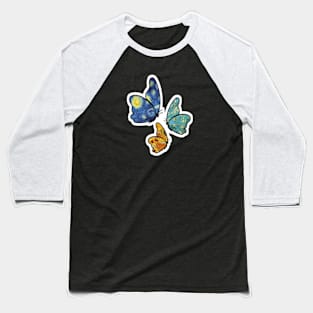 Butterflies designed by Van Gogh Baseball T-Shirt